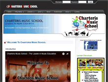 Tablet Screenshot of charterismusicschool.com